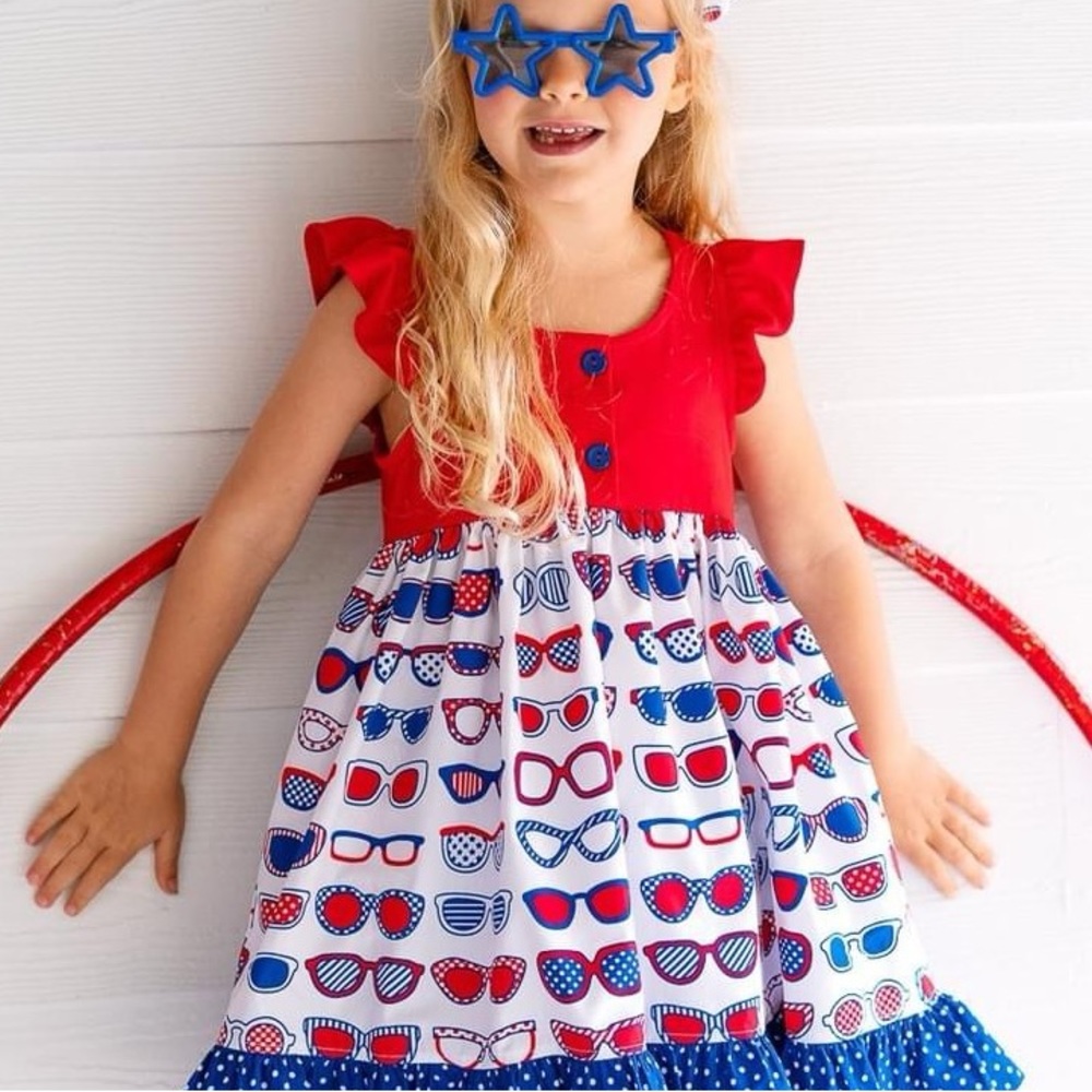 Eleanor Rose Patriotic Sunglasses Kirby Dress